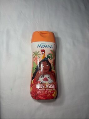 New Disney Moana Kids Hibiscus Body Wash with Orange Cap
